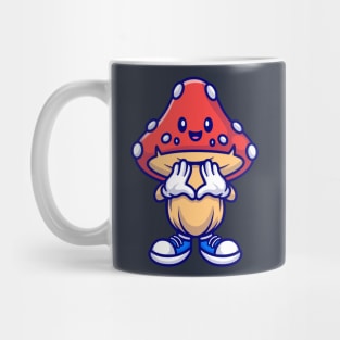 Happy Cute Mushroom Cartoon Mug